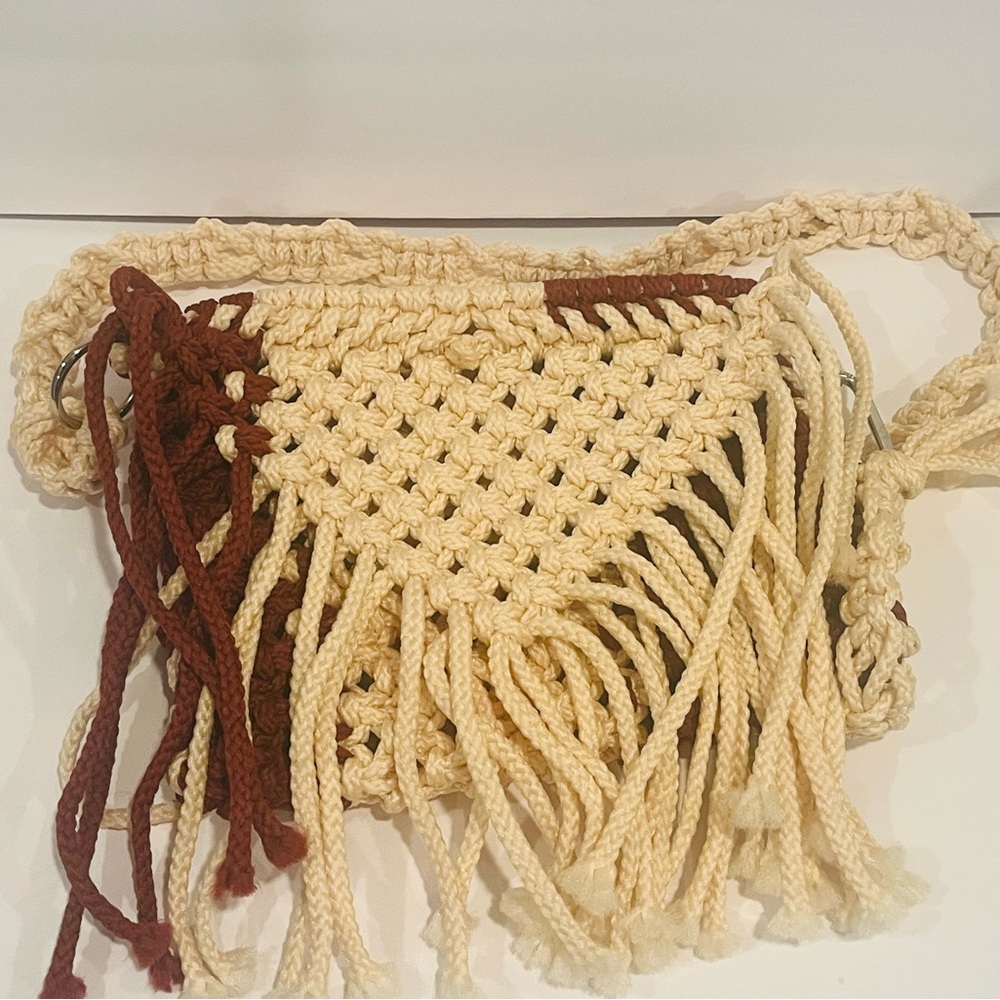 Handmade Macrame Clutch | Boho Macrame Shoulder Bag